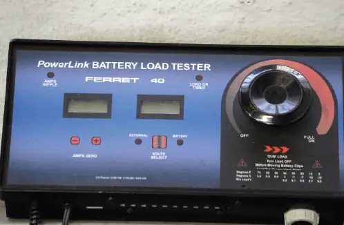 Automotive electrical testing equipment used during training